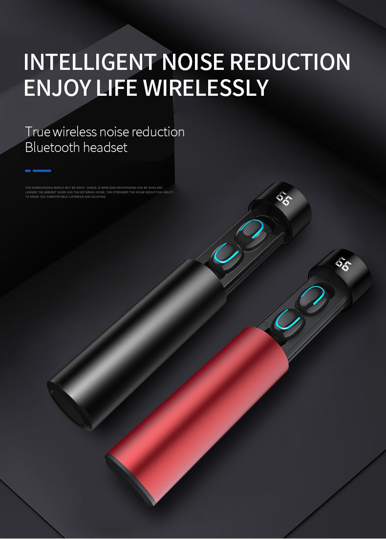 3D Stereo Wireless Earbud With Dual Mic