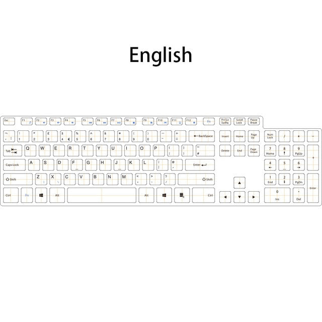 Rechargeable 106 Keycaps Wireless Keyboard and Mouse Set