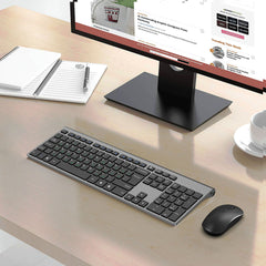 Rechargeable Wireless Standard Keyboard and Mouse Combo