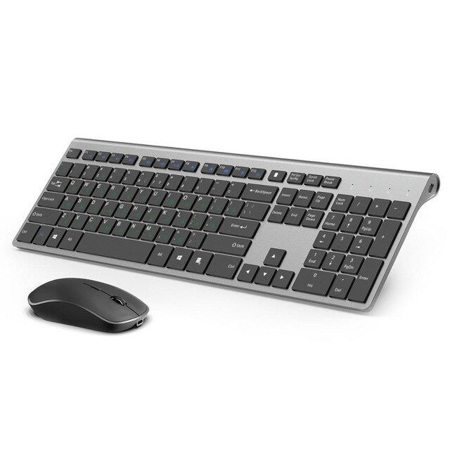 Rechargeable Wireless Standard Keyboard and Mouse Combo