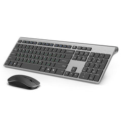 Rechargeable Wireless Standard Keyboard and Mouse Combo