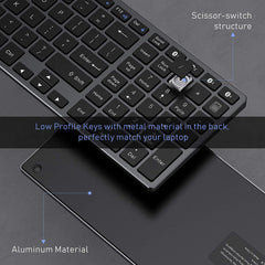 Wirelex Rechargeable 4-Device Bluetooth Keyboard