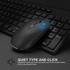 2.4G Rechargeable Wireless Keyboard and Mouse Set